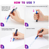 Craiiby White Paint Pens Paint Markers - 8 Pack Permanent Acrylic Quick Dry Waterproof Marker Pens for Rocks Wood Fabric Plastic Canvas Glass Mugs Metal Tire Stone Craiiby