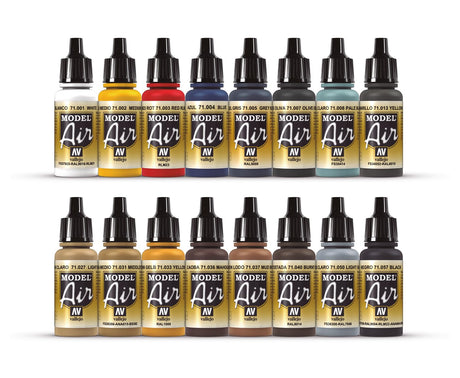 Vallejo WWII Allied Model Air Paint, 17ml (Pack of 16) Vallejo