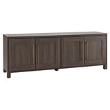 Henn&Hart Rectangular TV Stand for TV's up to 80" in Alder Brown, TV Stands for the Living Room Henn&Hart