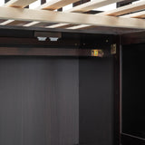 URTR Espresso Full Loft Bed with Storage Stairs, Wardrobe, and Desk for Optimal Space Utilisation URTR