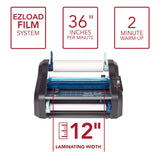 GBC Ultima 35 EZ Load Thermal Roll Laminator, 12" Maximum Width, Less than 2 Minute Warm-Up (1701680) GBC