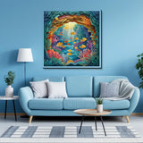 PICKFORU Ocean Puzzles for Adults 1000 Pieces, Quilling Paper Art Fish Sea Puzzle, Paper Cut Art Ocean Plant Jigsaw Puzzles as Home Decor PICKFORU