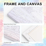 igoodom Paint by Numbers Kit for Adults with Frame and Easel, 25x25cm DIY Acrylic Painting on Canvas with Box, Sunflower Paint by Number Set for Home Wall Decor igoodom