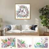 Bowetile Special Shape Diamond Art Painting Kits for Adults Beginners, Horse Diamond Art Painting Kits, 5D DIY Diamond Crystal Rhinestones Gem Art for Adults, Home Wall Decor 12ﾗ12 Inch Bowetile