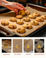 Katbite 200Pcs 9x13 inch Heavy Duty Unbleached Parchment Paper, Parchment Paper Sheets for Baking Cookies, Cooking, Frying, Air Fryer, Grilling Rack, Oven(9x13 Inch) katbite