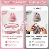 SENTRO Knitting Machine, 48 Needles Smart Knitting Crochet Machine with Row Counter for Adults and Beginners, Knitting Board Rotating Double Loom, Weaving Loom Machine Kit for Christmas New Year Gifts BZVV