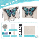 WEBEEDY DIY Blue Butterfly String Art Kit for Adults Beginners 3D Animal String Art Crafts Kit,Arts Crafts Kit Include All Necessary Accessories and Frame,Home Wall Decor Christmas Unique Gift WEBEEDY