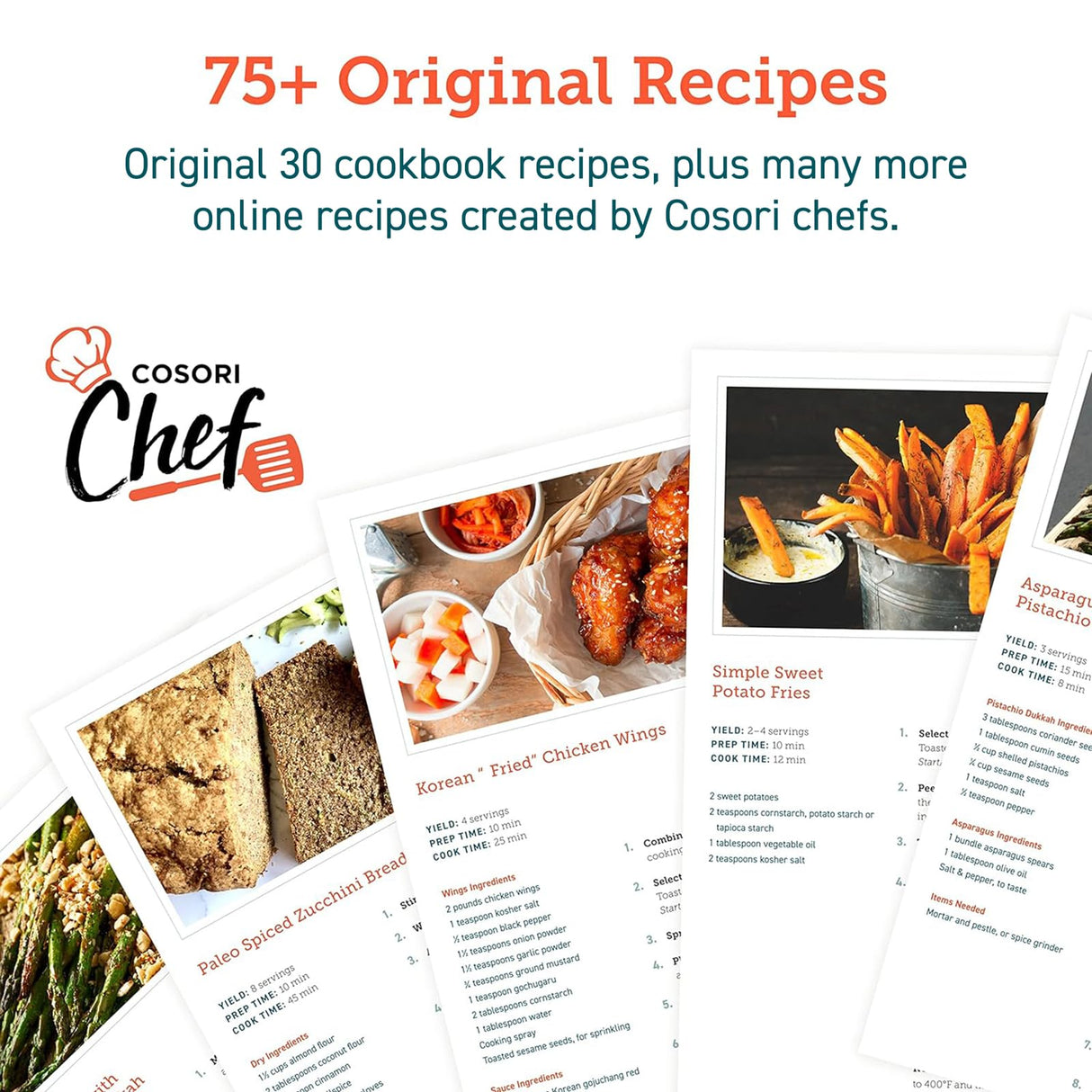 COSORI Smart 12-in-1 Air Fryer Toaster Oven Combo, Airfryer Convection Oven Countertop, Bake, Roast, Reheat, Broiler, Dehydrate, 75 Recipes & 3 Accessories, 26QT, Silver-Stainless Steel COSORI