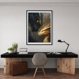 BYGFHLYW 5D Diamond Painting Kits for Adults, Black Golden Dragons Diamond Art Kits for Adults Beginner, DIY Full Drill Diamond Dot Gem Painting for Home Wall Decor 12x16 inch BYGFHLYW