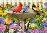 Ravensburger at The Birdbath 500-Piece Large Format Jigsaw Puzzle | Unique Softclick Technology | Vibrant, Glare Free | Suitable for All Ages | FSC Certified Ravensburger