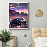 Euibziy Diaomnd Painting Kits for Adults DIY 5D Round Full Drill Car Diamond Art Adult Diamond Painting Very Suitable for Home Leisure and Wall Decoration 11.8x15.7inch Euibziy