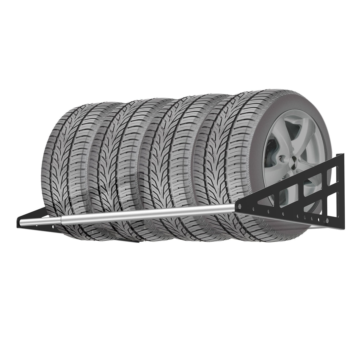 Foozet Tire Rack Wall Mount,Heavy Duty Adjustable 31"-56" Tire Storage Rack, Wheel Racks for Garage with Telescopic Rods, Hanging Garage. Foozet