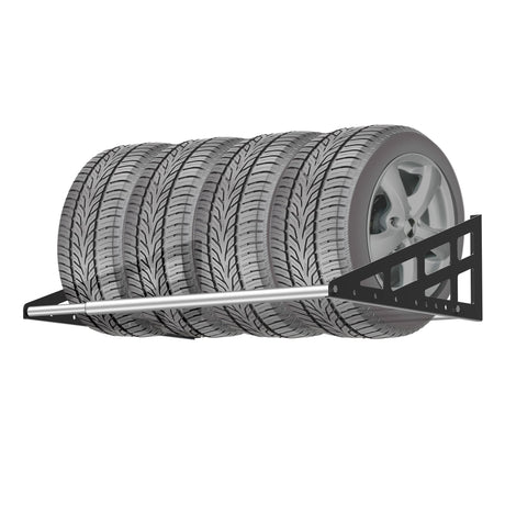Foozet Tire Rack Wall Mount,Heavy Duty Adjustable 31"-56" Tire Storage Rack, Wheel Racks for Garage with Telescopic Rods, Hanging Garage. Foozet