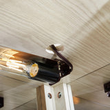 HRVEOCEI Curio Cabinet with Lighted, Display Cabinet with Glass Doors, Corner China Cabinet with Tempered Adjustable Glass Shelves & Carved Decoration(Antique White, Tall) HRVEOCEI