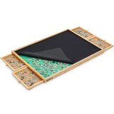 Redipo 1500 Pieces Wooden Jigsaw Puzzle Board with 4 Drawers for Storing Puzzles, 26” x 35” Large Portable Jigsaw Puzzle Table with Puzzle Cover, Non-Slip Plateau Work Surface for Adults and Kids Redipo