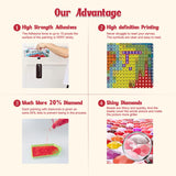 GHHKUD Flowers Diamond Painting Kits for Adults, DIY 5D Red Truck Diamond Painting, Full Drill Flowers Diamond Art Kits Art Pictures Perfect for Relaxation and Home Wall Decor 30x40cm GHHKUD