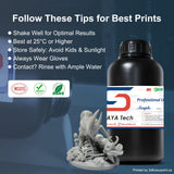 Siraya Tech Simple Water Washable 3D Printer Resin - Low Odor, Easy to Print, High Precision 405nm LCD UV-Curing Aqua Resin - Ideal for 8K Capable LCD, DLP 3D Printers (Grey, 1kg) Siraya Tech