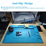 WWZMDiB Heat Resistant 932°F Silicone Soldering Work Mat（S-130【11.8 x 7.9” / 30 x 20cm】） WWZMDiB
