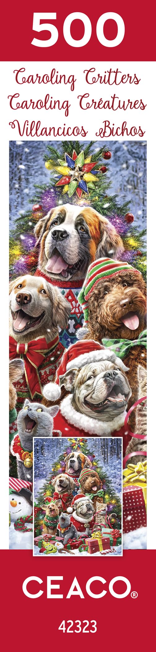 Ceaco - Larry Jones - Caroling Critters - 500 Piece Jigsaw Puzzle