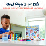 BRYTE 150+ Piece Deluxe Kids Rock Painting Kit, 10 Rocks with Waterproof Paints, Glue & Accessories, DIY Arts and Crafts STEM Activities for Age 6-12 Years, Warrior & Monster BRYTE