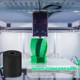 Frienda 8 Pcs 3D Printer Heat Bed Leveling Parts Silicone Solid Column OD 0.63'' ID 0.16 '' Stable Hot Bed Tool Heat Resistant Buffer Compatible with CR-10 Ender 3 Bottom Connect, Black(8 Pieces) Frienda