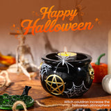 LET’S Resin Witch Cauldron Resin Mold, Halloween Resin Molds, 3D Jar Resin Molds Silicone 4.7'' Width, Large Jar Molds for Epoxy Resin Casting Craft, Storage Box,Candy Container,Candle Holder LET'S RESIN