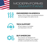 Zephyr Smart Indoor and Outdoor 3-Blade Ceiling Fan 52in Graphite Weathered Wood with Adjustable CCT 2700K-3000K-4000K-5000K LED Light Kit and Remote Control works with Alexa, and iOS or Android App Modern Forms