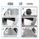 KTRIO Metal Handheld Tally Counter, 4-Digit Number Clicker Counter, Hand Mechanical Pitch Counters for Coaching, Knitting, People, Lap, Fishing, Golf and Row, 1 Pack KTRIO