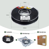 YXPOLYER PA12-CF Filament Chopped Carbon Fiber Nylon Filament 1.75mm 500g 1.1lbs Nylon Filament 1.75 3D Printer Filament yxpolyer