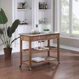 Boraam Sonoma Kitchen Cart, Barnwood Wire-Brush Boraam
