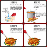 QPMR Turkey Baster, Premium Baster Tool for Cooking-Baster Syringe for Home Baking and Roaster Turkey, Include Detachable Silicone Bulb, 2 Meat Marinade Injector Needles for Thanksgiving QPMR