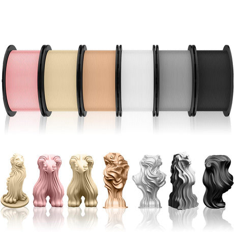 Pangda 3D Printer Filament Bundle 1.75mm Multicolor Matte or Silk PLA Filament 3D Printing Material for Halloween Thanksgiving Day Christmas Easter Holiday Crafting Decorations(1.5 kg,Boho Color) Pangda