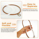 LOYORTY 10PCS Round Embroidery Hoops 8 Inch Imitated Wood Embroidery Frame Plastic Display Frame Ring Cross Stitch Hoops LOYORTY