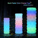 1.75mm Glowing in Dark Fast Color Change Rainbow Multi Colored PLA Filament, Each 5-10m Fast Color Random Gradually Changed 3D Printer Material, 1KG 2.2lbs PLA with Extra 3D Printing Tool by MIKA3D MIKA3D