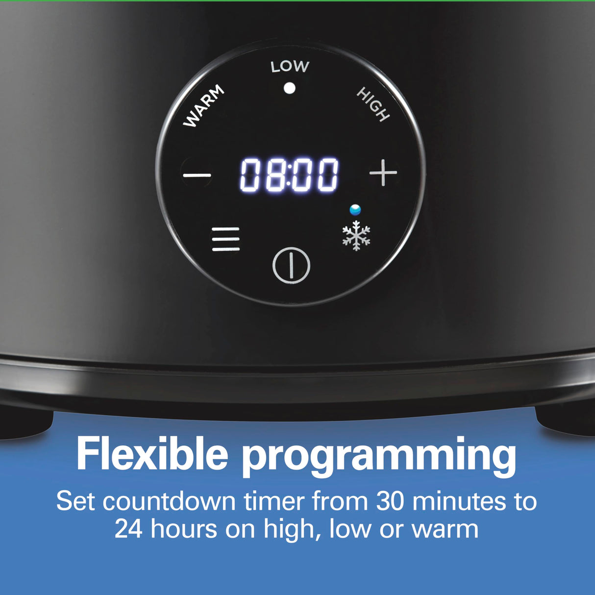 Hamilton Beach 6 Quart Set & Forget Programmable Slow Cooker with Defrost Function, Flexible Programming With Adjustable Countdown Timer, Dishwasher Safe Crock and Lid, Black (33765) Hamilton Beach