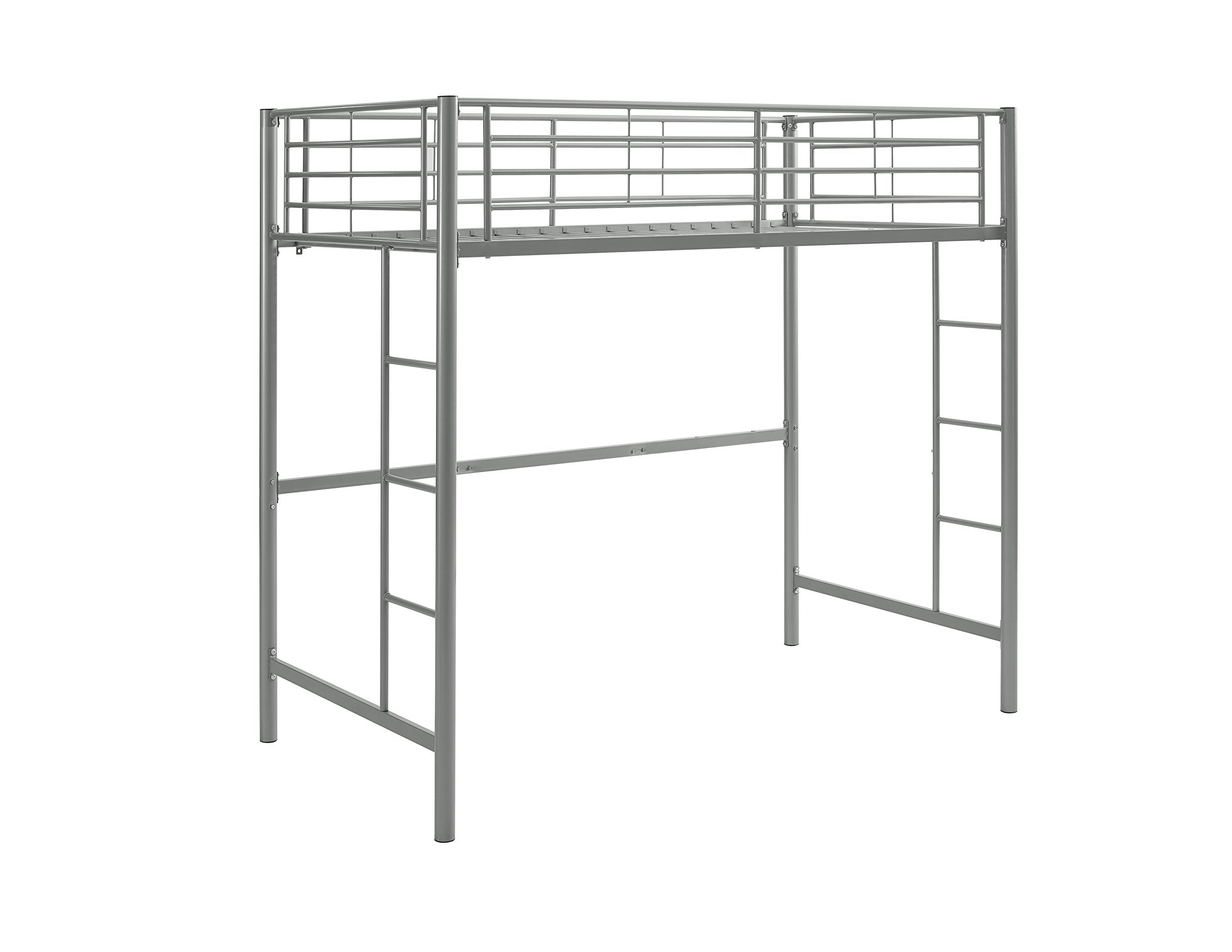 Walker Edison Metal Twin over Loft Bunk Bed - Thumbnail 4