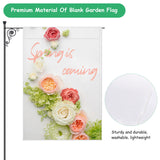 10Pcs Blank Garden Flags, Anglecai 18×12 Inch Polyester Blank Garden Flag for Sublimation Blank Garden Flags for Heat Transfer Vinyl DIY Lawn Garden Flags for Embroidery Yard Home Holiday Decoration Anglecai