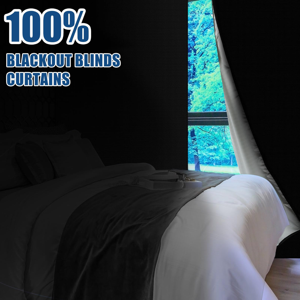 Blackout Roller Shades for Window Adjustable Blackout Blinds with Ties Self Adhesive, UV Protection, Privacy Window Shades Portable No Tools No Drill Blinds for Room Office RV Travel(36''w X 72''h) Fanfanwin