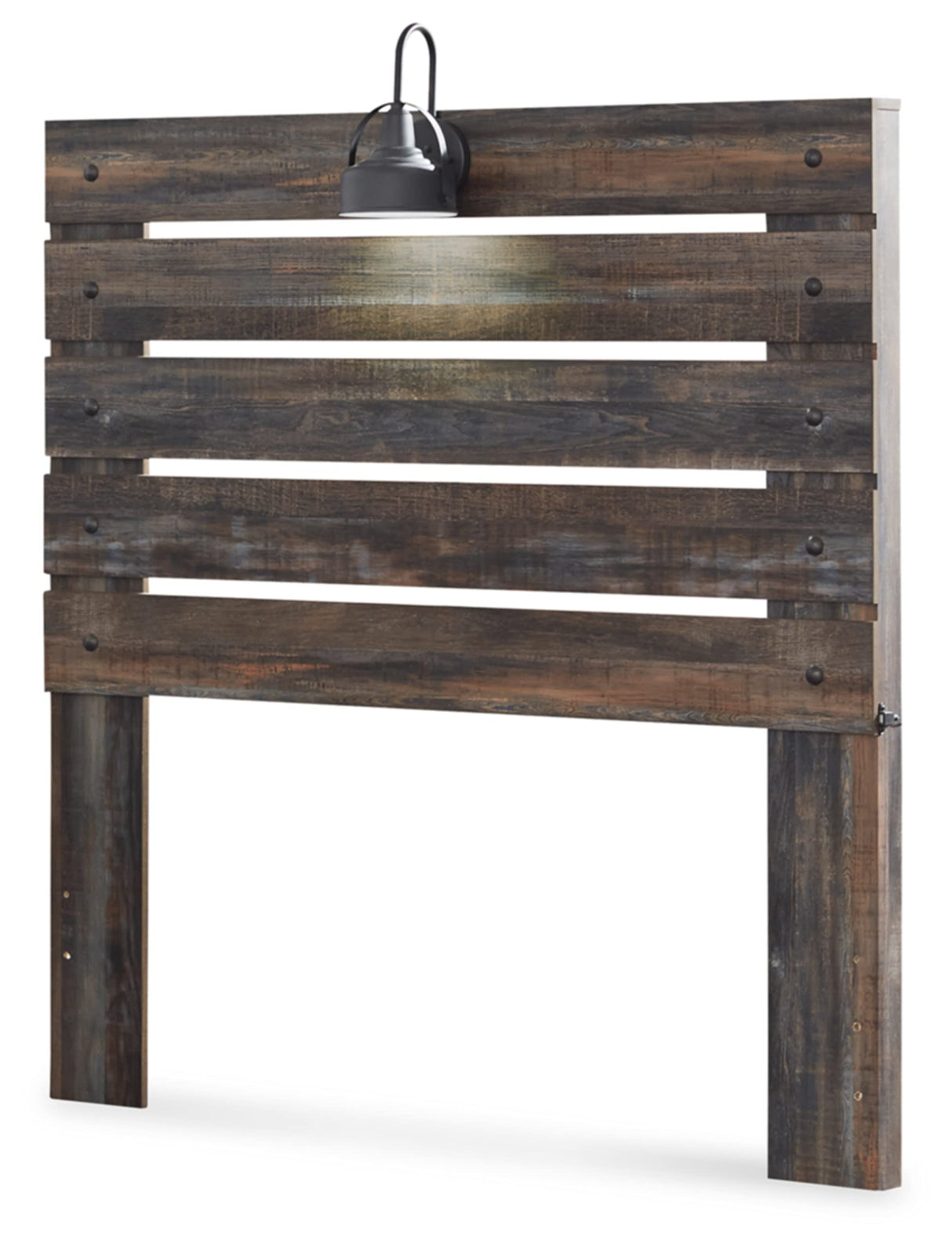 Signature Design by Ashley Drystan Rustic Panel Headboard ONLY with USB Charging Stations, Full, Brown Signature Design by Ashley