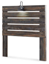 Signature Design by Ashley Drystan Rustic Panel Headboard ONLY with USB Charging Stations, Full, Brown Signature Design by Ashley