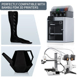 Carbon Fiber Polypropylene Filament 1.75mm, TINMORRY PP-CF 3D Printing Filament, Compatible with Bambu FDM 3D Printer, Net Weight 700g 1 Spool, Matte Black TINMORRY