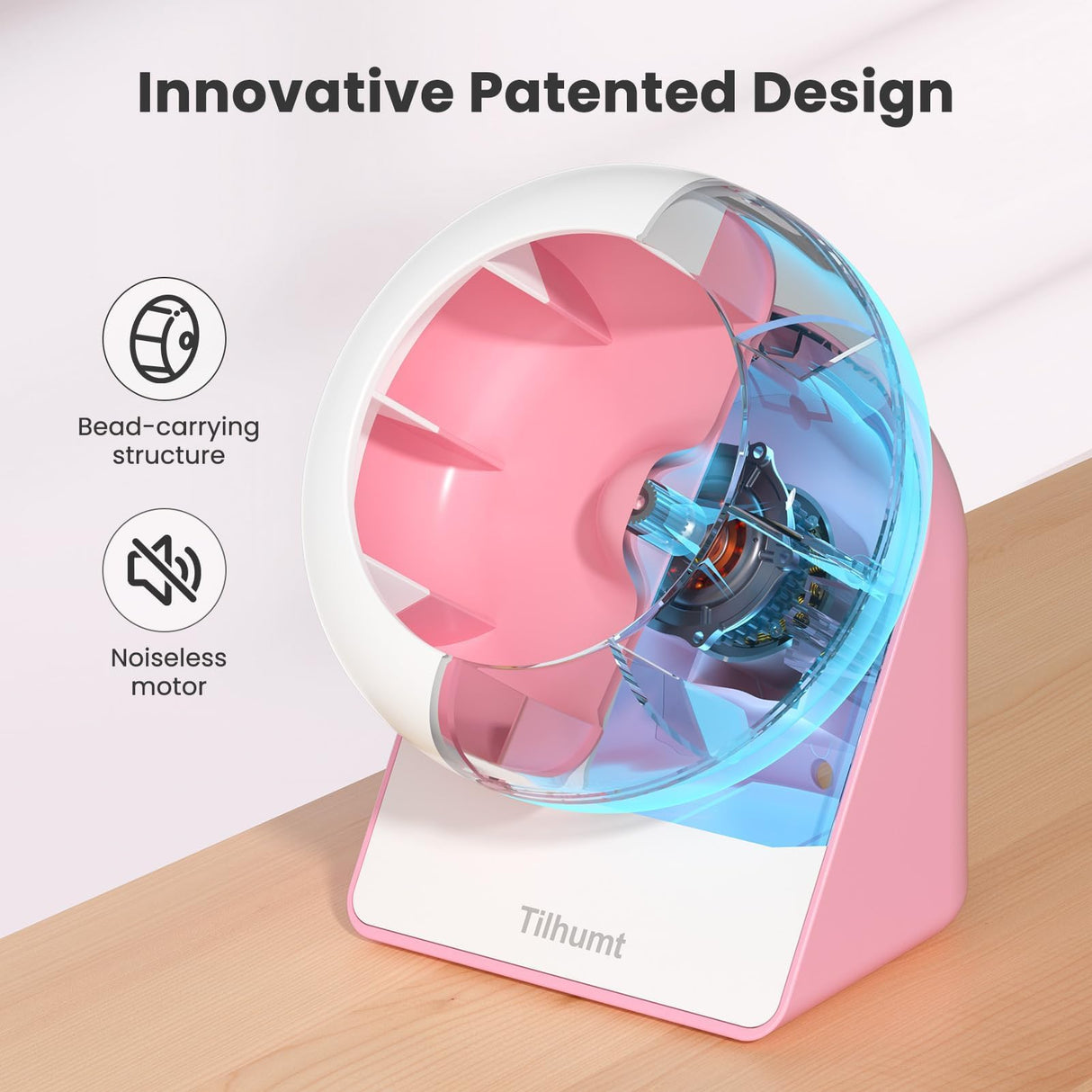 Tilhumt Clay Bead Spinner, Electric Bead Spinner for Jewelry Making, Friendship Bracelets Maker with Needle and Elastic String, Gift for Girls, Patent Design, Pink (Beads Not Included) Tilhumt