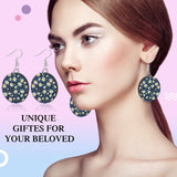 Riceshoot 800 Pieces Sublimation Earring Blanks Bulk with Earring Hooks, Jump Rings, Ear Plugs, Earring Cards Holder and Transparent Packaging Bags Unfinished MDF Earrings for DIY Making (Round) Riceshoot