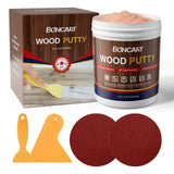 BONCART Wood Filler,Wood Putty,Mahogany Wood Filler,Paintable, Stainable, Sandable. Wood Filler can quickly repair holes, cracks, chips, damage, and Boncart