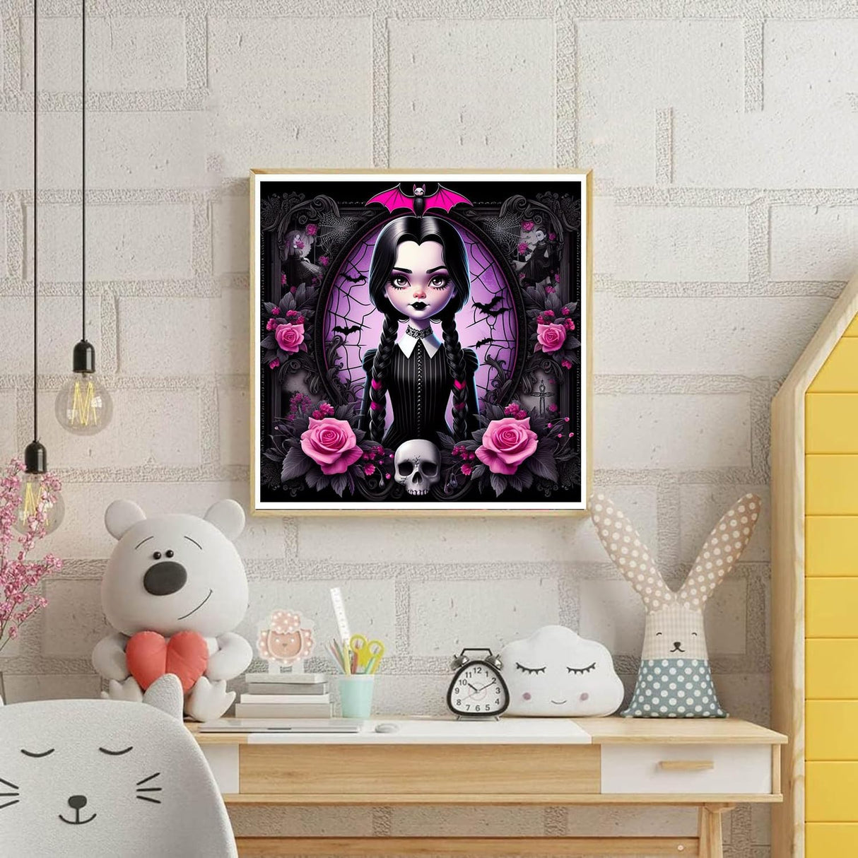 DAZZLEDOTS Diamond Art Kits for Adults, Cartoon Diamond Painting Kits for Beginner Halloween Round 5D Full Drill Diamond Dots Crafts for Home Wall Decor Gifts 14x14 Inch DAZZLEDOTS