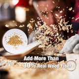 OVV3D Wood PLA Filament 1.75mm, 3D Printer Filament, White Oakwood PLAFilament More Than 30% Real Wood Fiber, Matte and Frosted, 1.75 PLA 3D Printing Filament, 1kg OVVNYXE