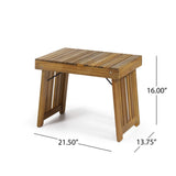 Christopher Knight Home Hilton Outdoor Acacia Wood Folding Side Table, Teak Finish Christopher Knight Home