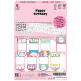 Together Art Happy Birthday Card Art Kit – DIY Sticker Coloring Craft Kit for Kids | DIY Color Your Own Stickers & Create Your Message | Birthday Card Coloring Sheets & Art Activity Gift Together Art
