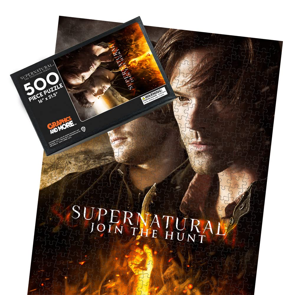 Supernatural Up Close and Personal 500 Piece Jigsaw Puzzle for Adults, 16" L X 21.5" W GRAPHICS & MORE