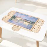 VEVOR 1000 Piece Rotating Puzzle Board with 5 Drawers and Cover, 29x21 in Portable Wooden Table, Jigsaw Puzzle Accessories for Adults, Puzzles Organizer Storage System, Birthday Gift for Mom VEVOR